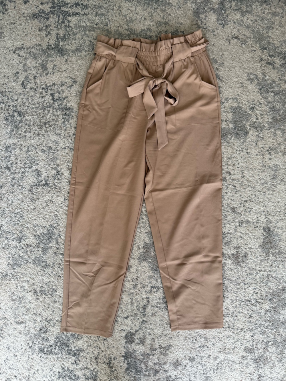 Freelance Paperbag skinny slim dress pants